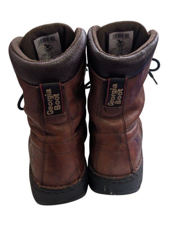 Georgia Boot Mens 8 M Eagle Light Work Boots G8083 Russet Wildwood Leather main image 4